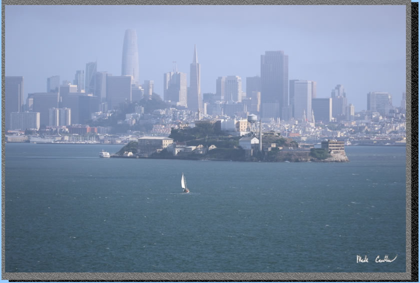 View of Alcatraz fron Angle Island